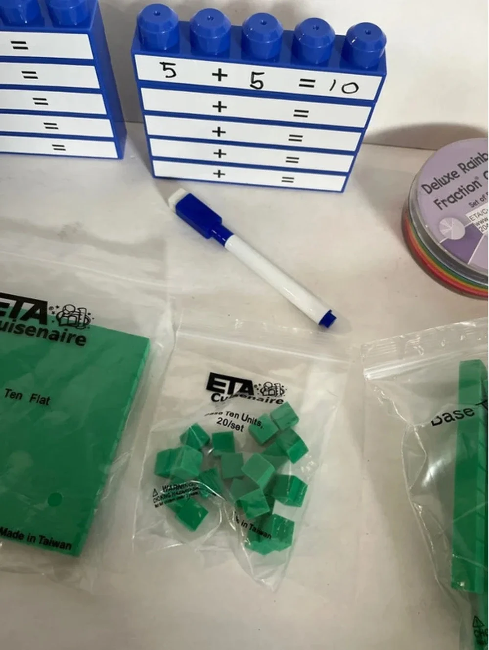 Math learning blocks
